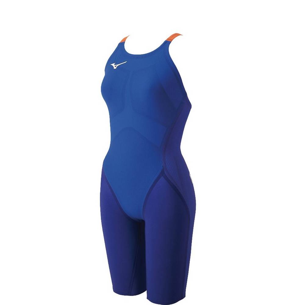 Womens Mizuno GX-Sonic IV Sprinter Technical Swimsuit Blue/Orange Philippines (XYBOFP712)